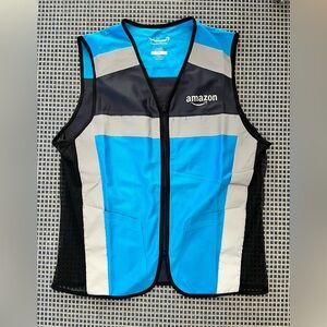 New Amazon Blue and Gray Work Vest